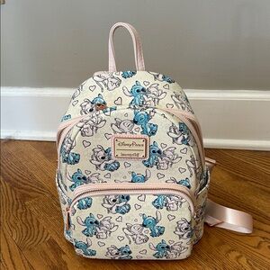 Loungefly Stich Pink and Blue Mini Backpack